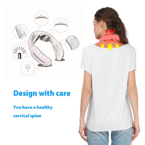 Smart Electric Neck Shoulder Massager Pain Relief Tool Care Relaxation Massagers