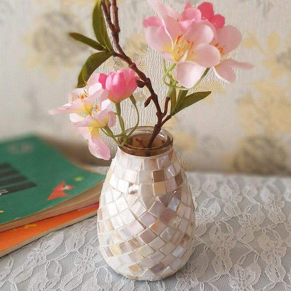 Mosaic Glass Vase Decor Accessories Vases