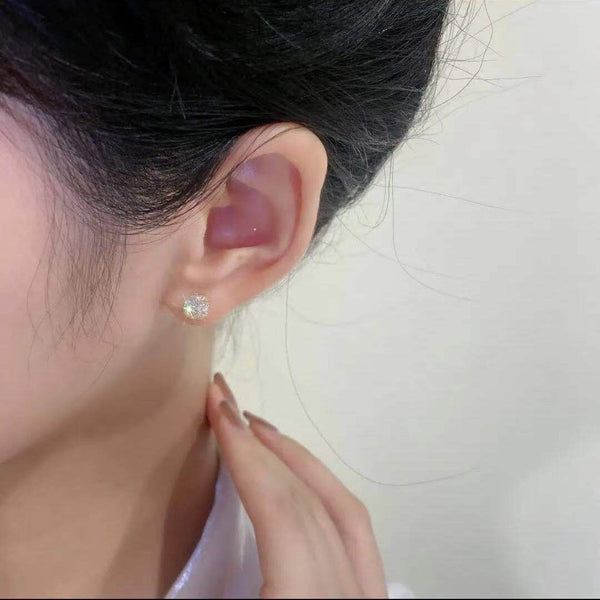 Veile Studios Super Full Inlaid Zircon Mesh Fashionable Temperament For Women Earrings