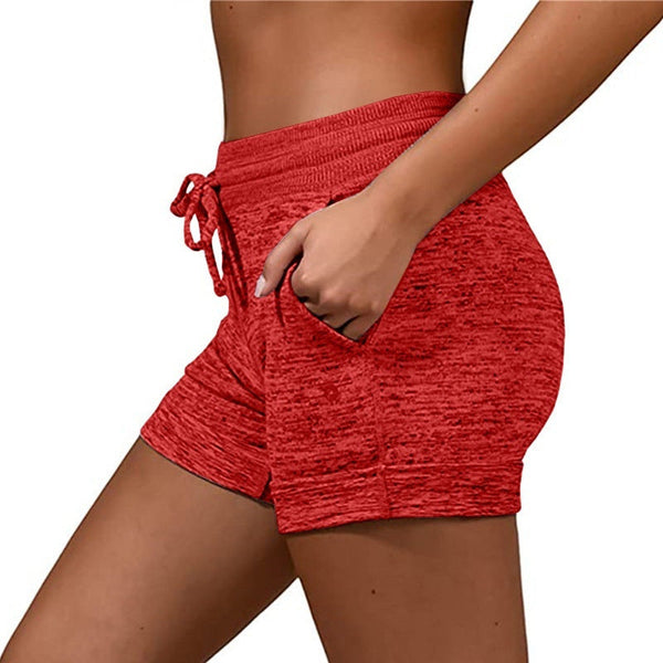 Women Shorts Quick Dry Lace Up Stretch Sports Pants Activewear Shorts