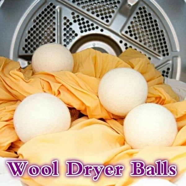 6Pcs 6Cm Wool Tumble Dryer Anti Static Balls Reusable Laundry Accessories