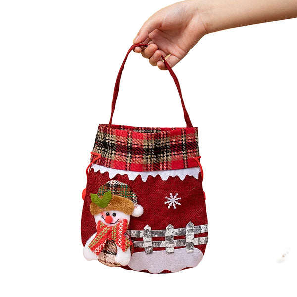 Christmas Apple Bag Snowman Gift Gift Bags