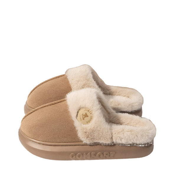 New Plush For Women And Men Winter Warm Home Indoor Fleece Shoes Slippers