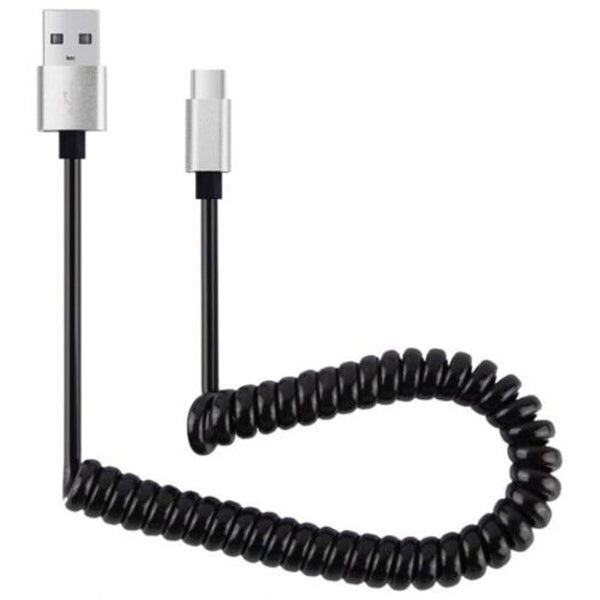 Usb3.1 Type C Wire Spring Cable Coiled Retractable Data Charger Micro Cables Cables & Adapters