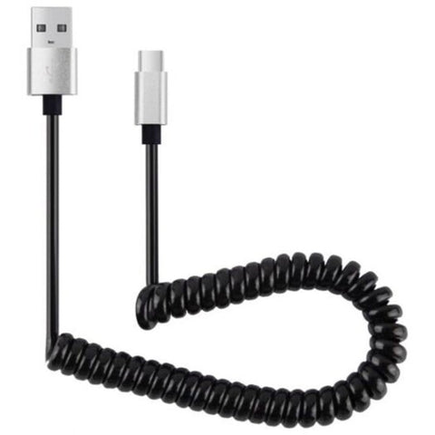 Usb3.1 Type C Wire Spring Cable Coiled Retractable Data Charger Micro Cables Cables & Adapters