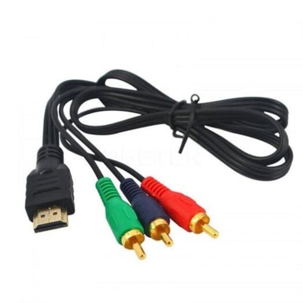 1M Hdmi To Rca Video 1080P 3 Av Cord Converter Adapter Multi Audio Cables & Adapters