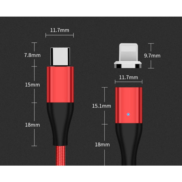 1M Type C To Lighting Pd Magnetic Fast Charging Cable 18W Power Data Suitable For Apple 12 Series