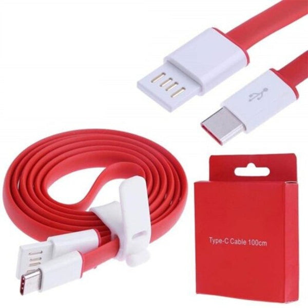 1M Type C Usb Data Cable Fast Charge For Oneplus 5T / 3 Xiaomi Red