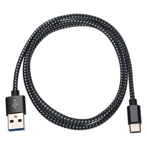1M Usb 3.0 Type C Fast Charging Cable Black