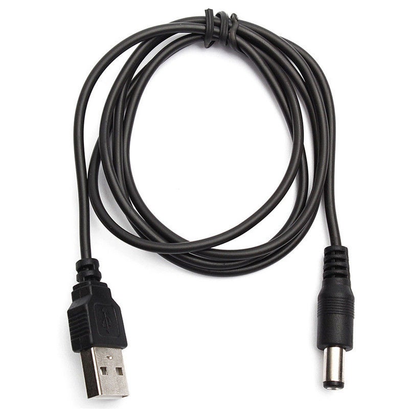 1M Usb Port To 5.5 X 2.1Mm 5V Dc Barrel Jack Power Cable Connector Cables & Adapters