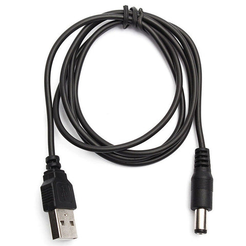 1M Usb Port To 5.5 X 2.1Mm 5V Dc Barrel Jack Power Cable Connector