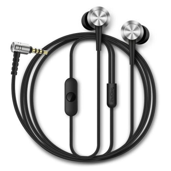 1More E1009 Piston Fit In Ear Headphones Blue Silver Headsets