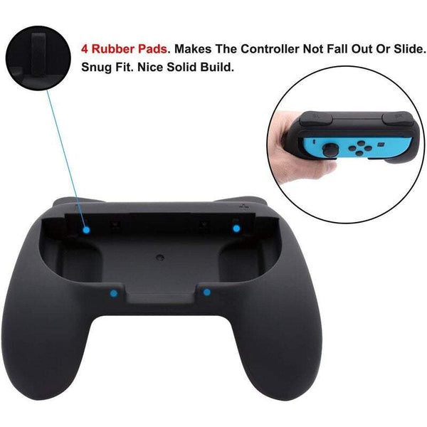 Game Controllers Joy Grips Are Suitable For Nintendo Switches High Quality Wear Resistant Handles Black