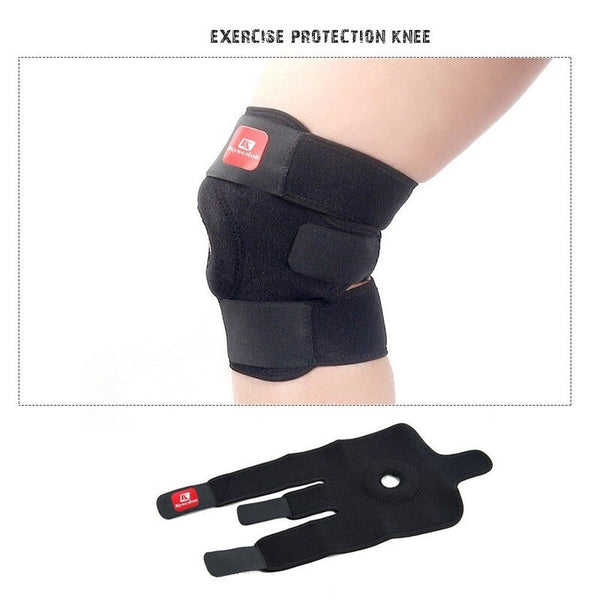 Elastic Knee Support Brace Kneepad Pads For Basketball Black Support & Protective Gear