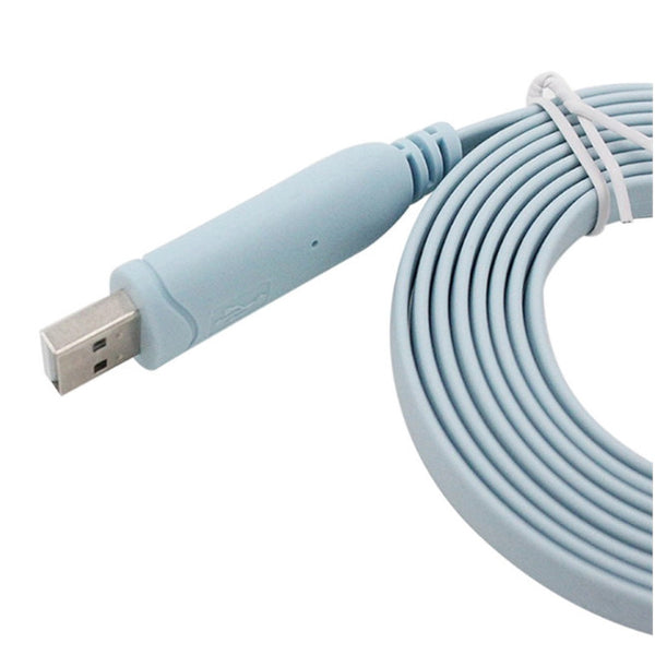 1.8M Usb To Rj45 Rs232 Serial Cat5 Console Cord For Cisco Routers Adapter Cable Ethernet Cables (Rj 45/8P8c)