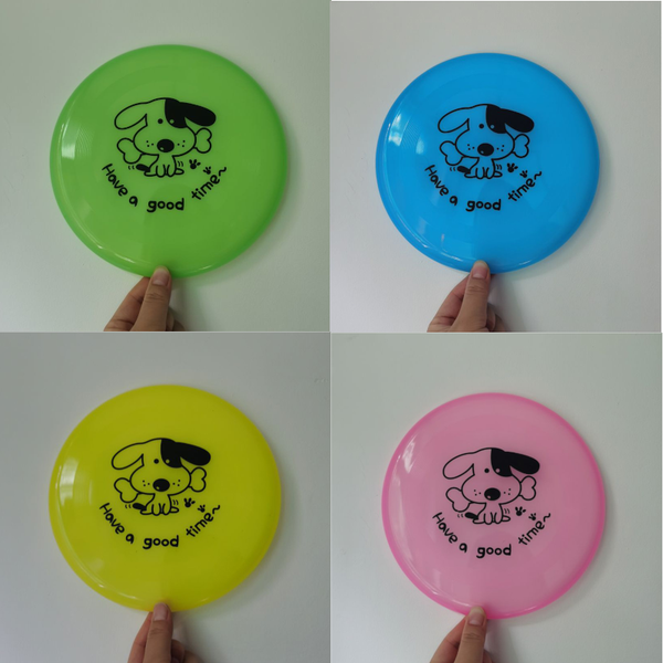 Large Dog Puppy Plastic Frisbee Fetch Flying Disc Training Toy Green