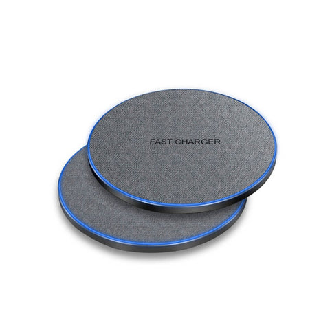 30W Fast Wireless Charging Fabric Disc Charger For Apple Iphone 12