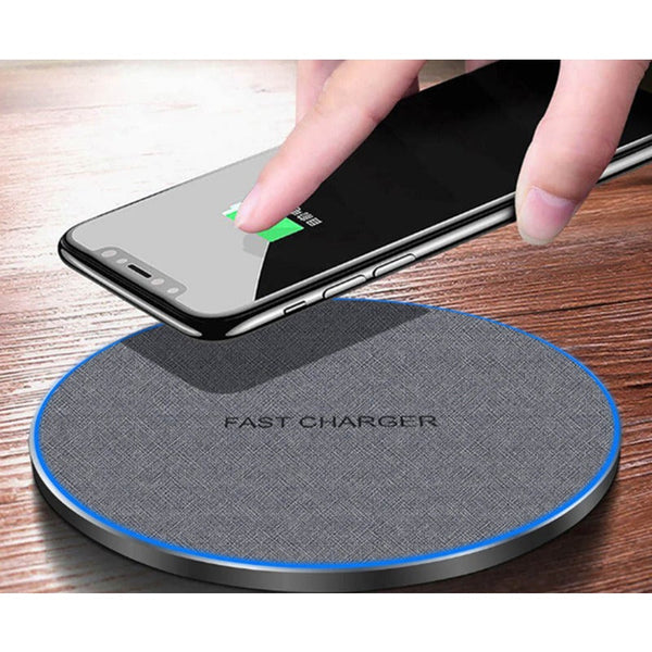 30W Fast Wireless Charging Fabric Disc Charger For Apple Iphone 12 Chargers & Cradles