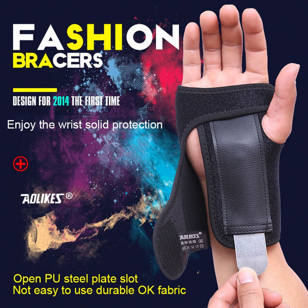 Adjust Wristband Steel Brace Support Finger Splint Carpal Tunnel Syndrome Orthotics Braces & Sleeves