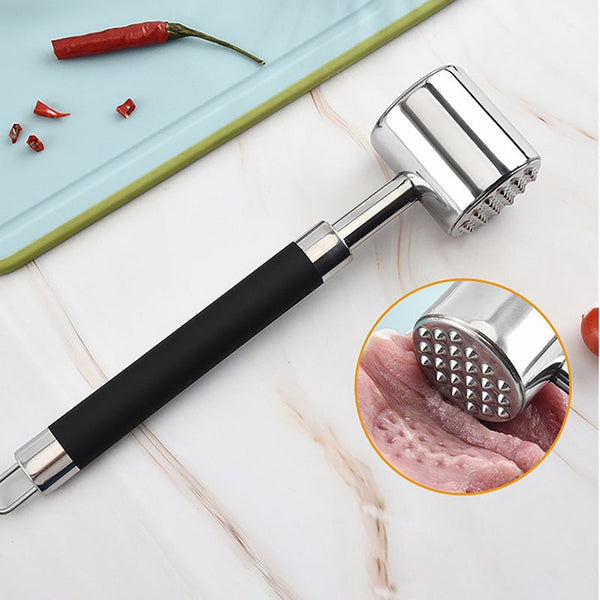 Double Sided Stainless Steel Knocking Meat Hammer Pork Chops Steak Tender Muscle Beat Kitchen Tools Meat Tenderizers
