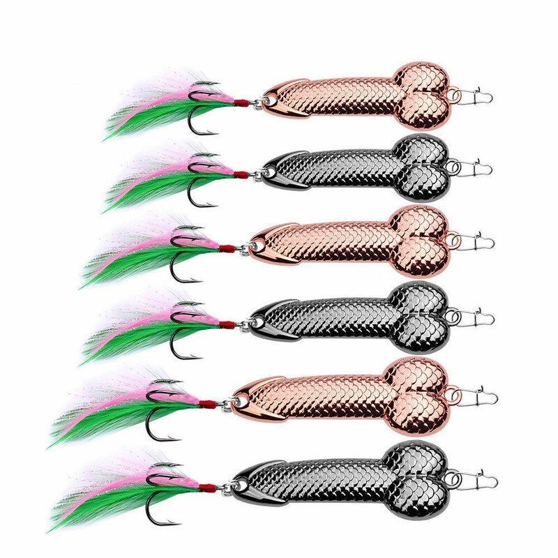 Fishing Lures Tackle Hook Dick Spinner Spoon Pike Vib Wobble Baits & Lures