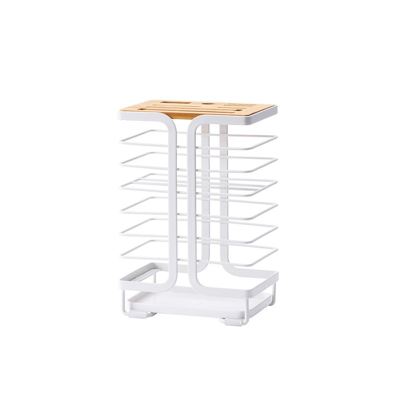 Kitchen Knife Holder Drain Cultery Storage Shelf Universal Metal Wood Bamboo Knives Rack Multifunction Stand Organizer Racks & Holders