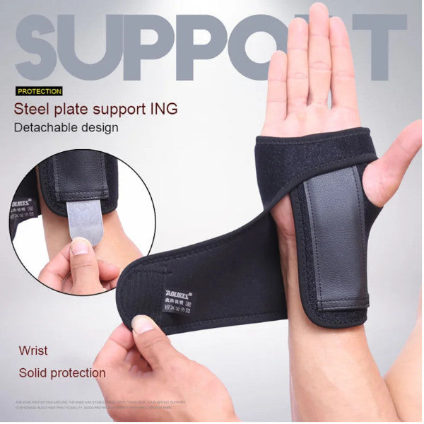 Adjust Wristband Steel Brace Support Finger Splint Carpal Tunnel Syndrome Orthotics Braces & Sleeves