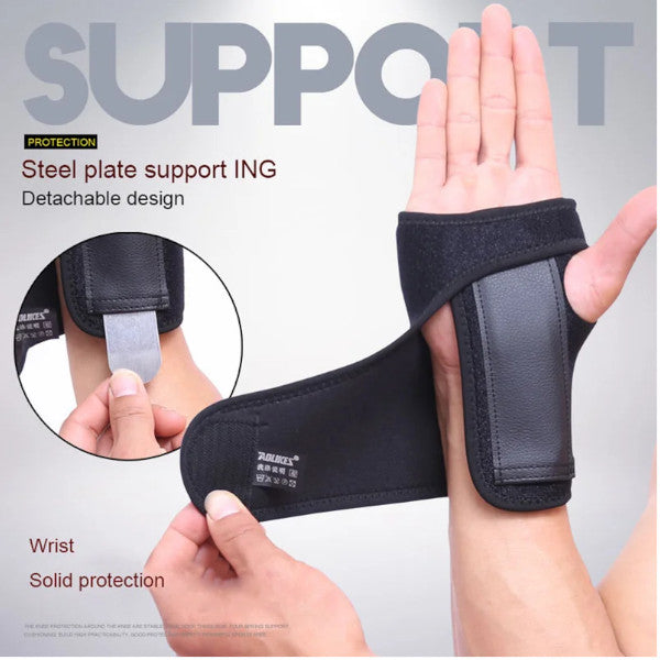 Adjust Wristband Steel Brace Support Finger Splint Carpal Tunnel Syndrome