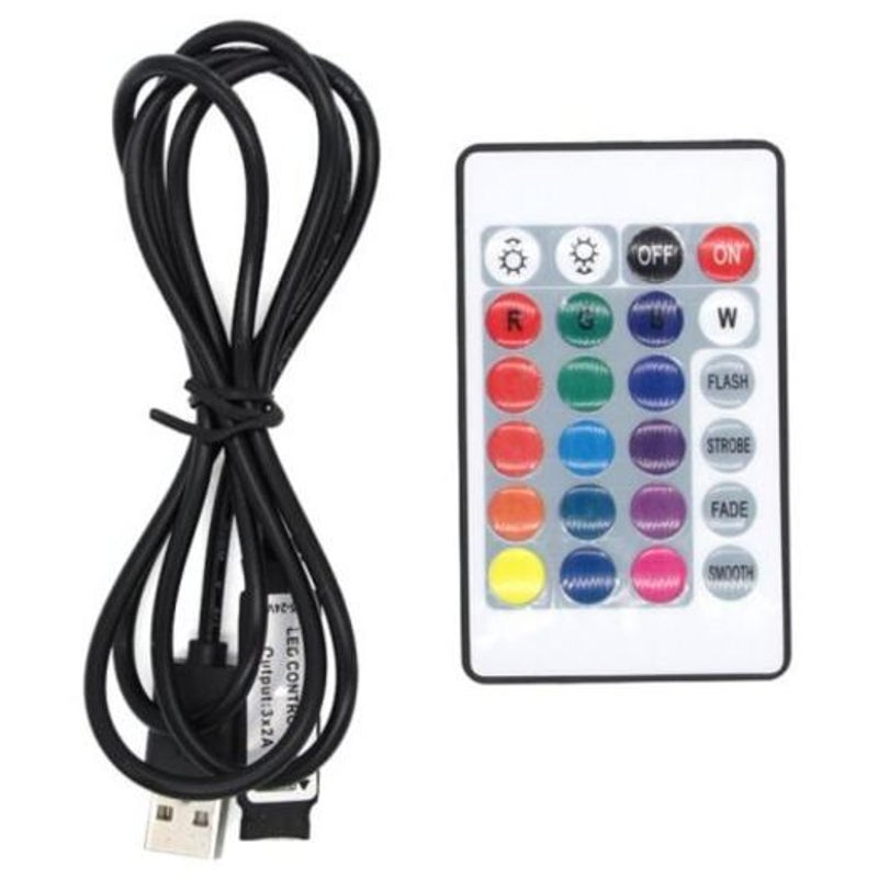 Dc 5V Mini Ir 24 Key Rgb Remote Controller For Led Light Strip Usb Black Lighting Accessories