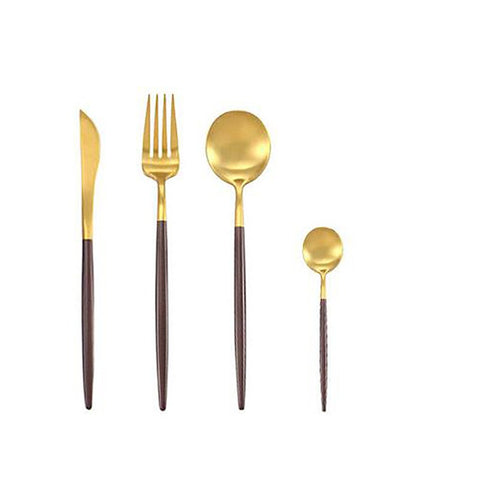 Dinnerware Set 304 Stainless Steel Cutlery Steak Knife Fork Coffee Spoon Teaspoon Flatware Tableware Kitchen Silverware