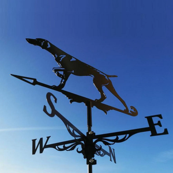 Metal Stake Easy Installation Practical Animal Shape Wind Sign Weathervane Weather Vanes