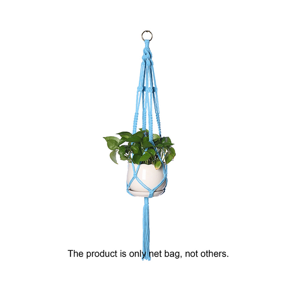 Plant Hanger Cotton Rope Macrame Knotted Lifting Hanging Flowerpot Holder Plant Stands