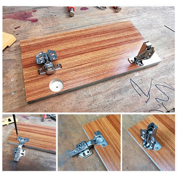 1 Set Woodworking 35Mm Cup Style Hinge Jig Forstner Bit Drill Guide Kreg Door Hole Locator Other Woodworking Equipment