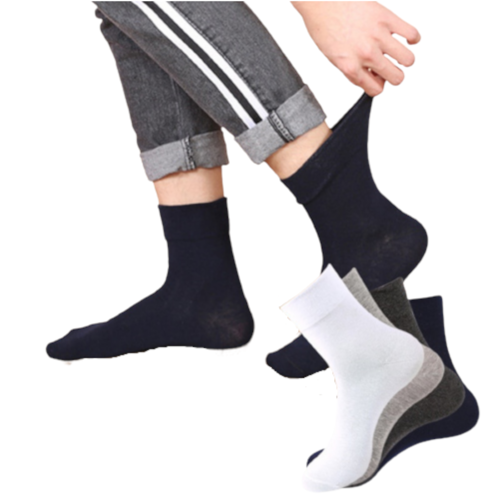 Br Apparel 1X Pair Cotton Rich Loose Top Dress Medical Circulation Diabetic Comfort Socks