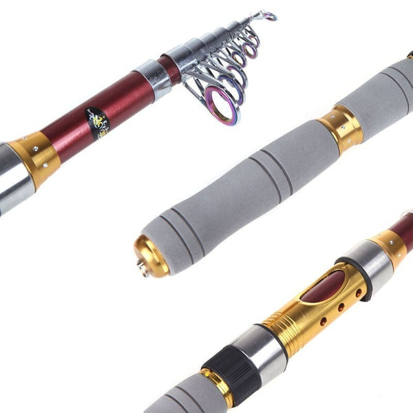 Rods & Poles 2.1M 6.89Ft Portable Telescope Fishing Rod Travel Spinning Pole