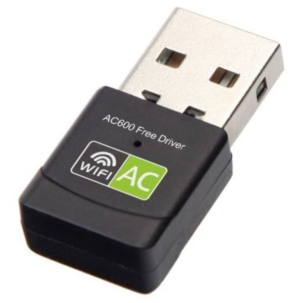 2.45 Ghz Mini Wireless Usb Wifi Adapter Free Driver Receiver 600Mbps Black Usb Wi Fi Adapters/Dongles