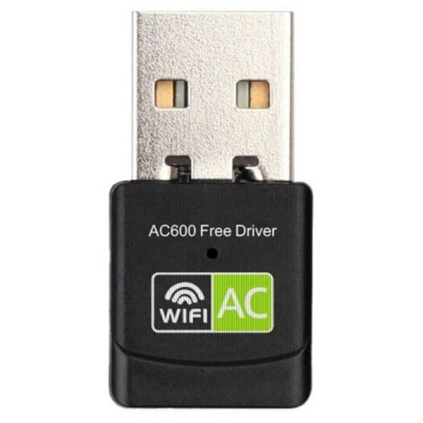 2.45 Ghz Mini Wireless Usb Wifi Adapter Free Driver Receiver 600Mbps Black Usb Wi Fi Adapters/Dongles