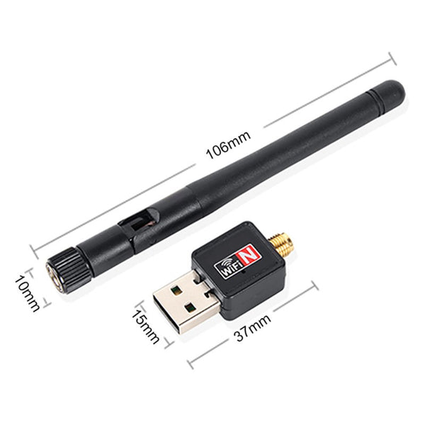 2.4G Mini Usb Wifi Adapter 150Mbps 2Db Dongle Mt7601 Fi Receiver Wireless Network Card 802.11Bng High Speed New