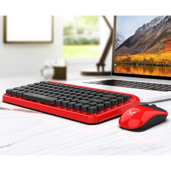 2.4G Wireless Keyboard And Mouse Set Retro Office Fashion Keyboard & Mouse Bundles