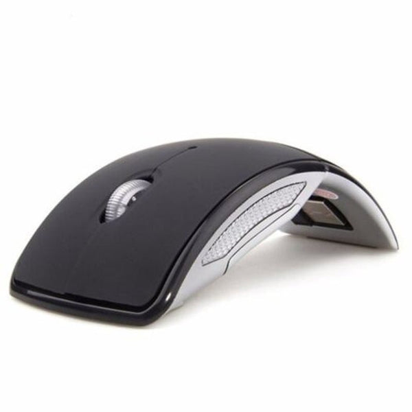 2.4G Wireless Mouse Portable Computer Optical Foldable Mini Black Mice Trackballs & Touchpads
