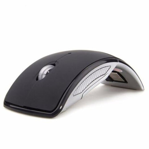 2.4G Wireless Mouse Portable Computer Optical Foldable Mini Black Mice Trackballs & Touchpads