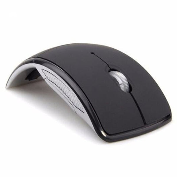 2.4G Wireless Mouse Portable Computer Optical Foldable Mini Black Mice Trackballs & Touchpads