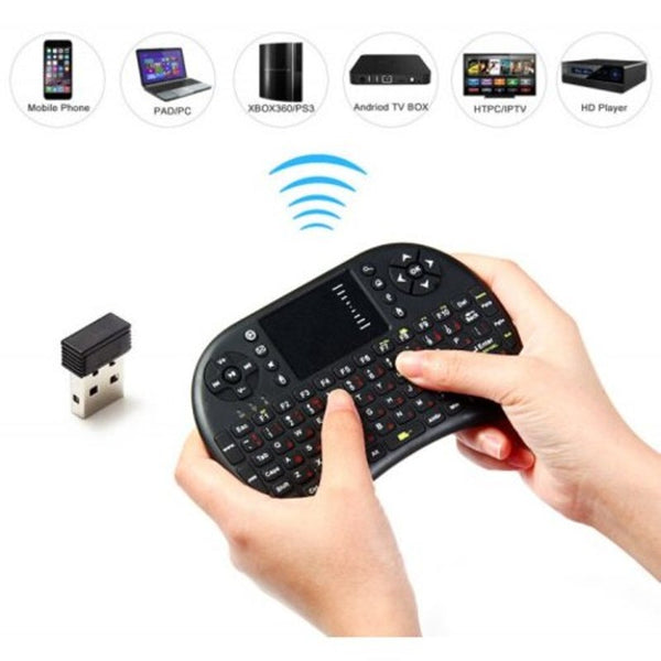 2.4Ghz Ukb 500 Rf Mini Wireless Keyboard Mouse Touchpad Combo Black Keyboards & Keypads