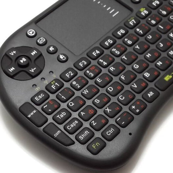 2.4Ghz Ukb 500 Rf Mini Wireless Keyboard Mouse Touchpad Combo Black