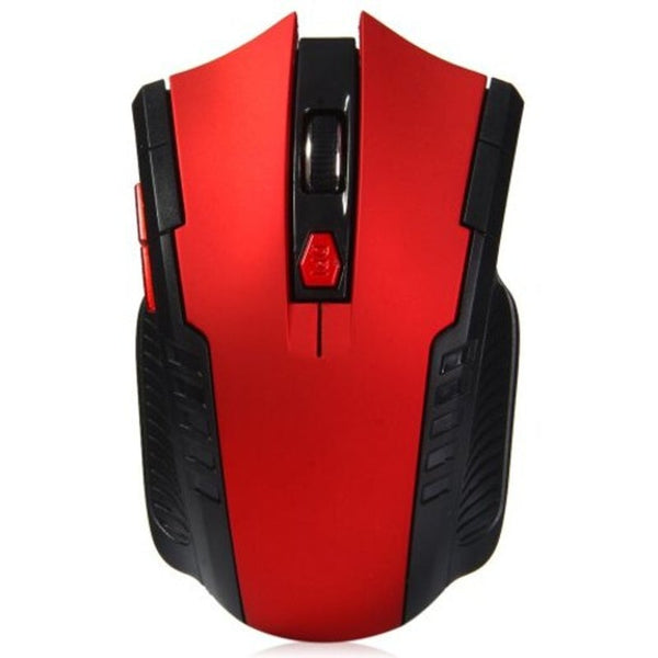 2.4Ghz Wireless Gaming Optical Mouse Red Mice Trackballs & Touchpads