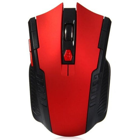 2.4Ghz Wireless Gaming Optical Mouse Red Mice Trackballs & Touchpads