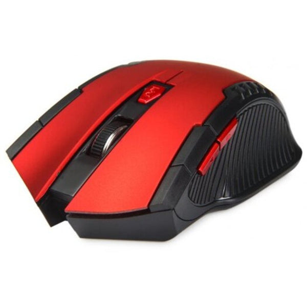 2.4Ghz Wireless Gaming Optical Mouse Red Mice Trackballs & Touchpads