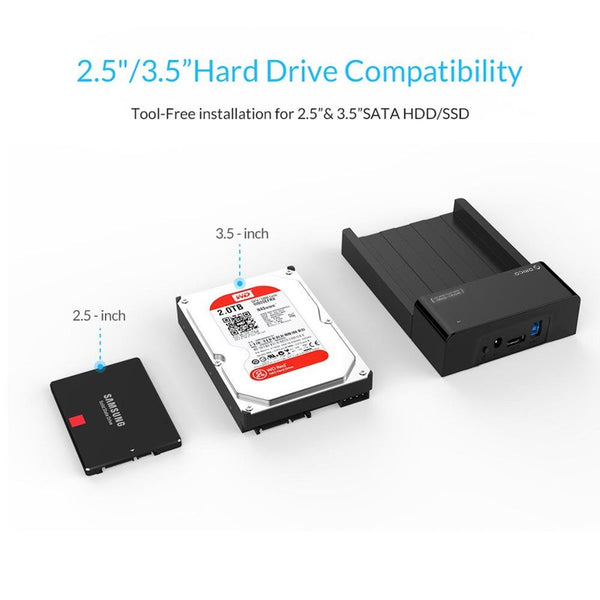2.5 3.5Inch Hdd Caddy Tool Free Sata Usb Type B Esata External Ssd Enclosure Up 8Tb Docking Station For Laptop Drive Enclosures & Docks
