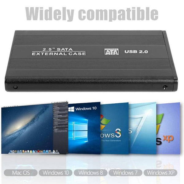 Usb2.0 To Sata Hdd Case External 480Mbps Ssd Hard Drive Enclosure Support 3 Tb Disk For Windows 98Seme Drive Enclosures & Docks