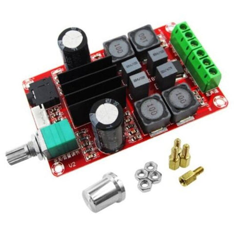 250W High End Digital Power Amplifier Board Dc24v Tpa3116d2 Dual Channel Stereo Red